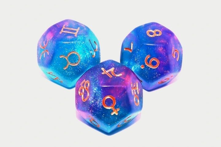 Dados astrológicos. Oráculo